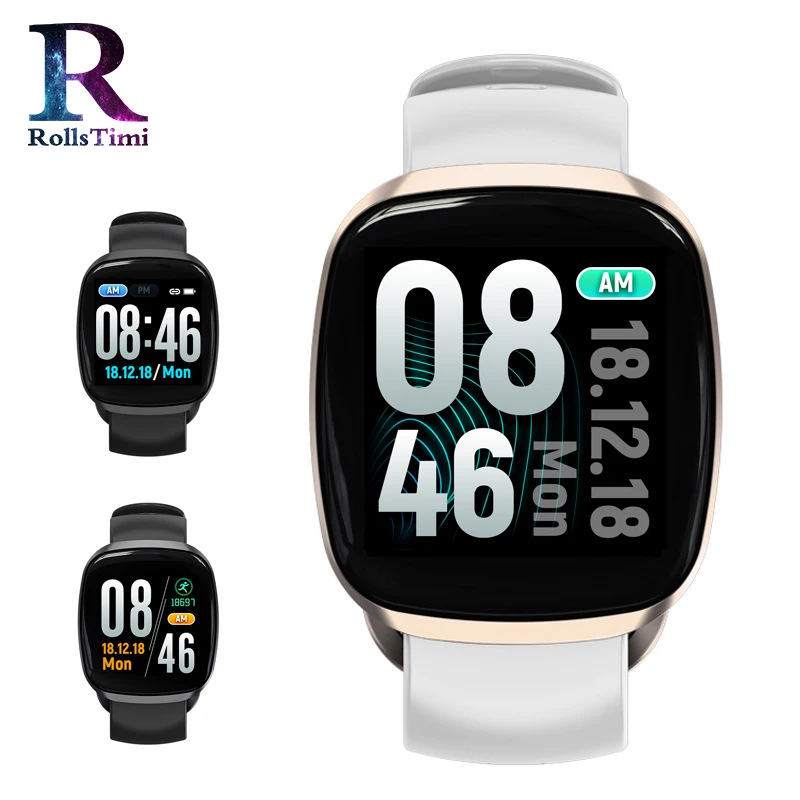 RollsTimi النساء الذكية الساعات IP67 للماء القلب معدل جهاز مراقبة اللياقة على شكل سوار يد الرياضة ساعة معصم الرجال Smartwatch IOS الروبوت RollsTimi النساء الذكية الساعات IP67 للماء القلب معدل جهاز مراقبة اللياقة على شكل سوار يد الرياضة ساعة معصم الرجال Smartwatch IOS الروبوت