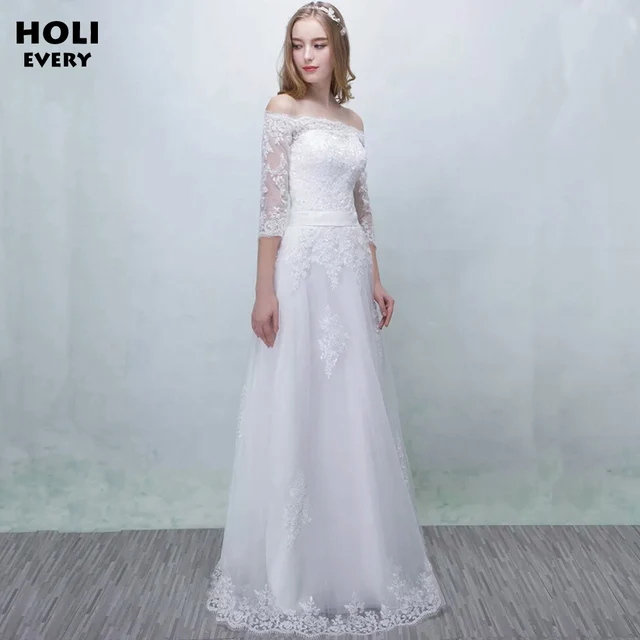 Off Shoulder Tulle A Line Wedding Dress 2019 Lace Liques Modern Off Shoulder Tulle A Line Wedding Dress 2019 Lace Liques Modern Bridal Gowns 3 4