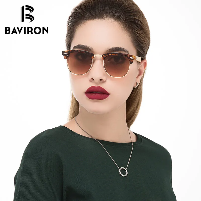 BAVIRON 2018 негабаритных бамбуковые солнцезащитные очки для Для женщин/Для мужчин