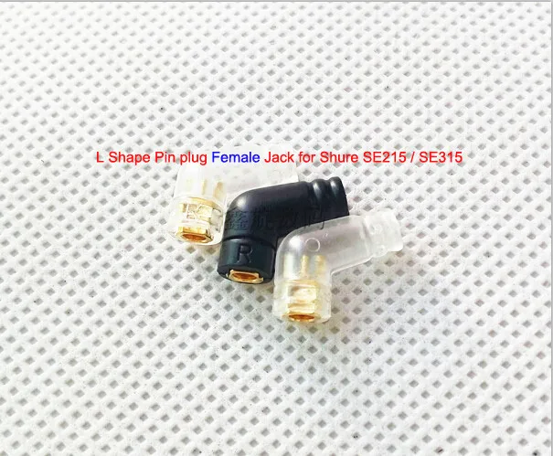 100PCS Embedded L Shape Pin plug female Jack for Shure SE215 SE315 SE425 UE900 headphone DIY Connector for Audio Cables