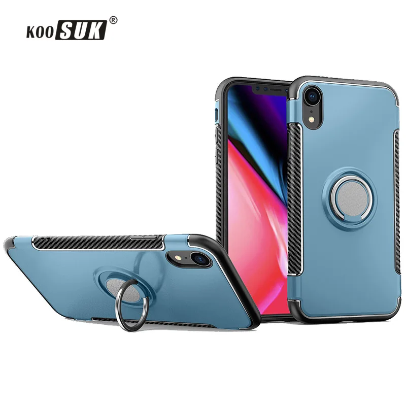 

For iPhone X XR XS MAX Shockproof Armor Case For iPhone 6 7 8 Plus Magnetic Car Holder Back Cover For iPhone X S Max Phone Shell