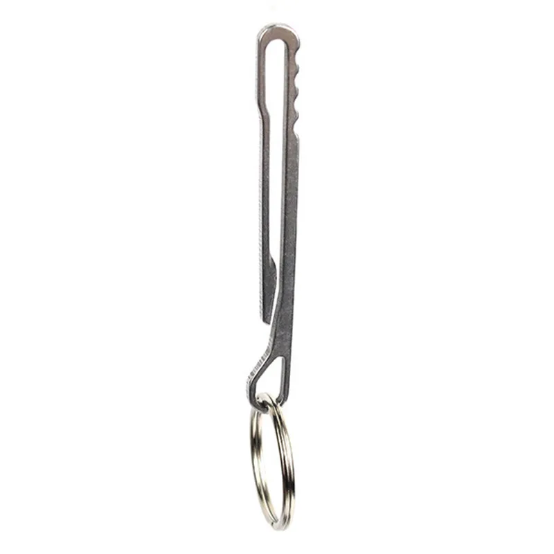 Key Chain Clip EDC Camping Stainless Steel Rattlesnake Hanging Buckle