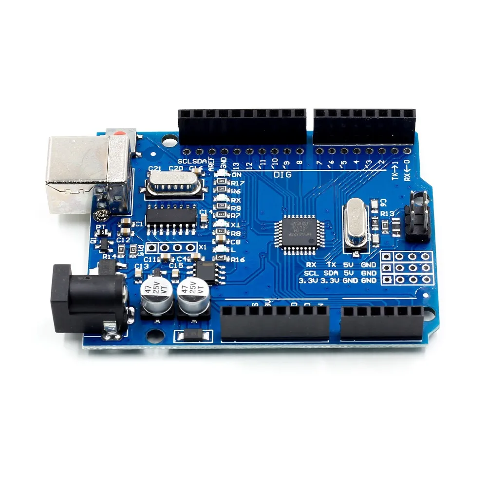 Высокое качество один Комплект UNO R3 CH340G+ MEGA328P Чип 16 МГц для Arduino UNO R3 макетная плата+ USB кабель