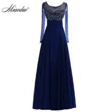 2017 vestido de noche Barato del Nuevo Diseño Completo Straight vestido de fiesta O-cuello Sexy tiro Real Perlas vestidos de baile vestido de festa