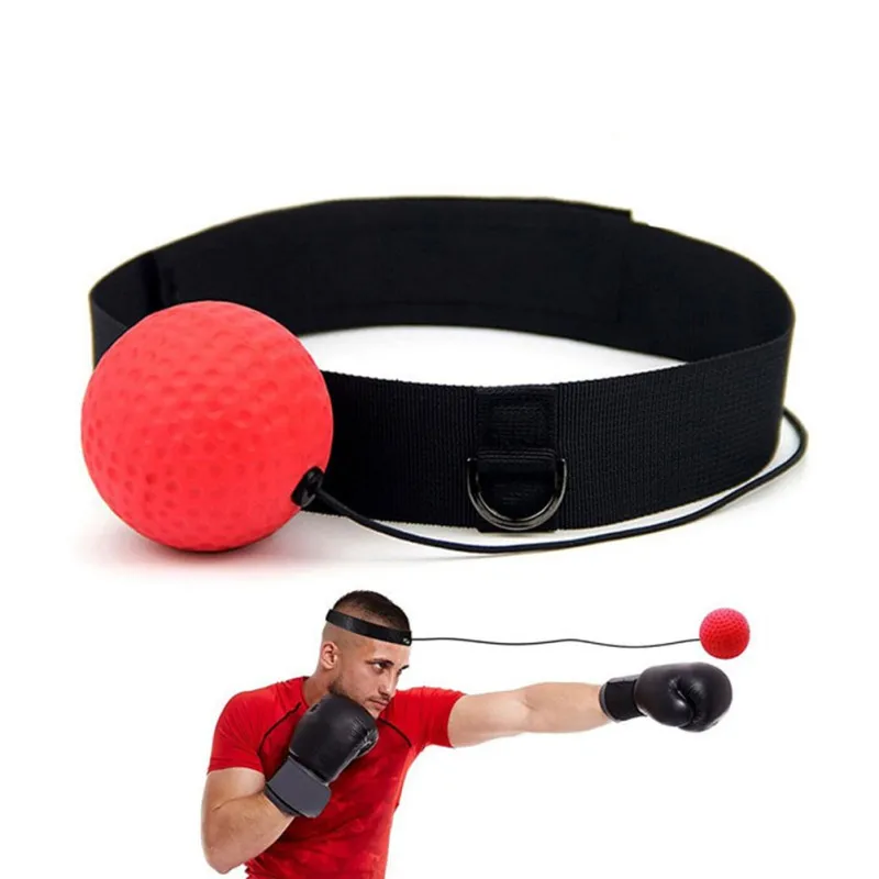 

Boxing Reflex Speed Punch Hand Eye Ball Training Coordination with Headband Improve Reaction Muay Thai Gym Exercise Equipment