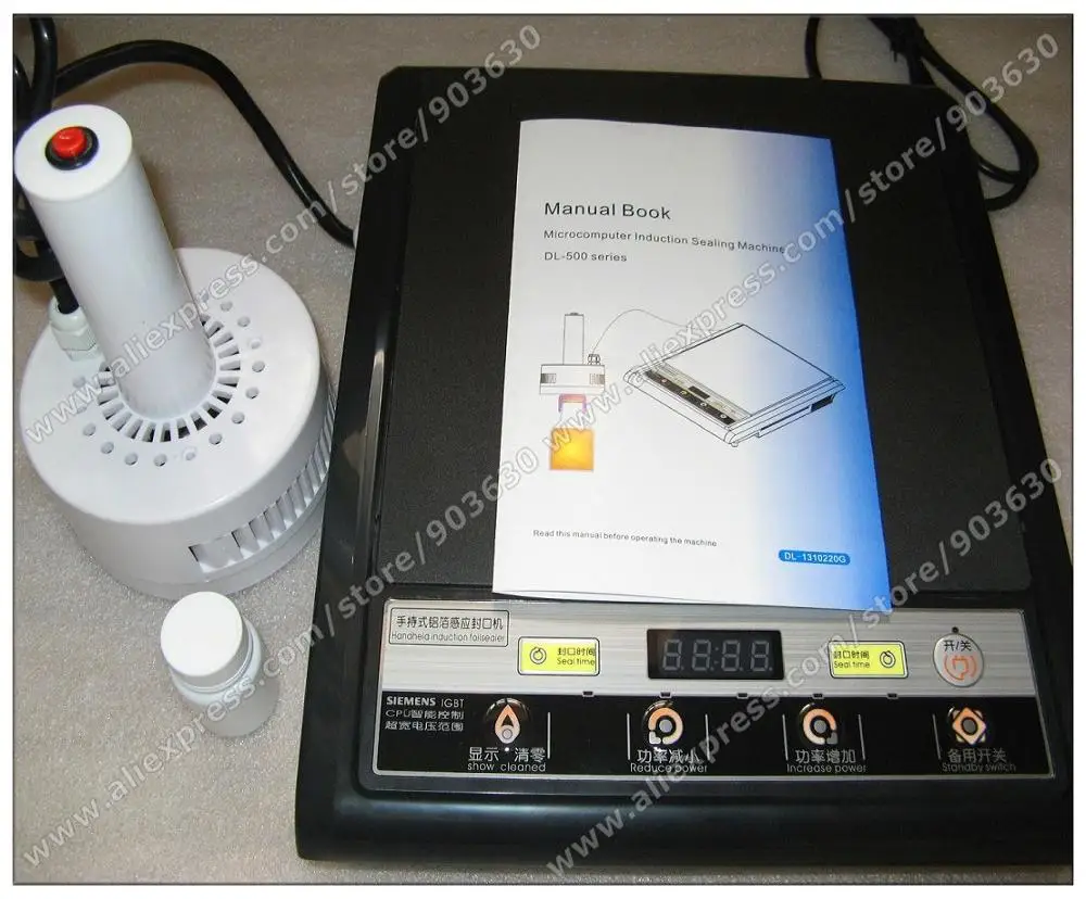 220V Manual Bottle Induction Heat Sealing Machine  ,Induction Sealer Aluminum Foil Sealing Machine 15-100mm