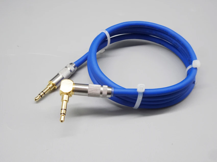 HiFi silvering 3 5mm audio cable 90 degree right angle flat jack 3 5 mm aux cable for car iPhone 3 headphone beats speaker aux