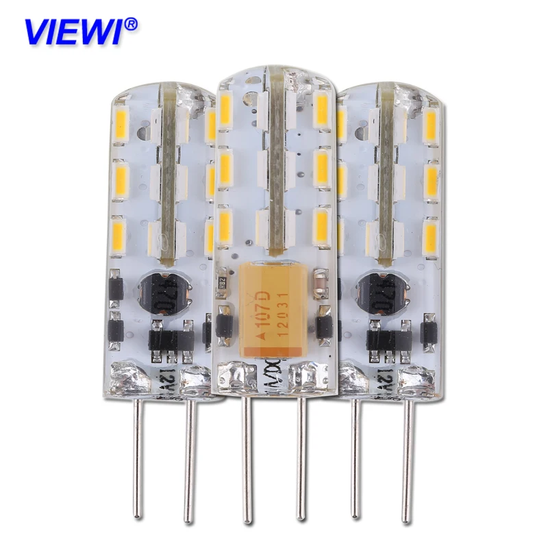 Viewi 1X lampadina G4 светодио дный лампочки 12 вольт 110 V 220 лампы освещения 3014 24 s 1 5 Вт eneryg