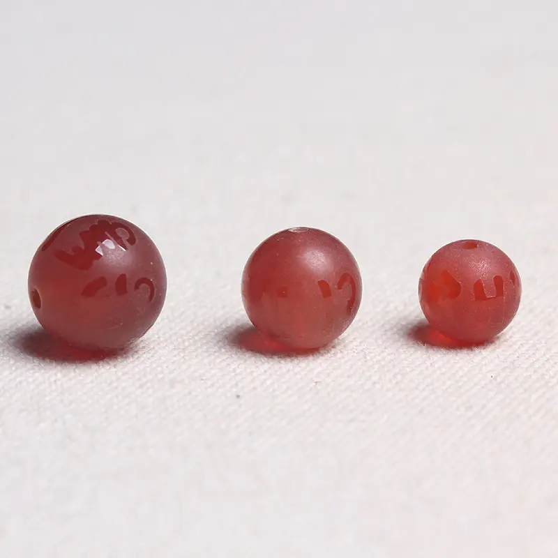 

TSB0496 Tibetan Mantras Beads Red Carnelian Frosted Round beads 6/8/10/12/14/16mm 10beads lot Carnelian OM MANI PAD ME HUM