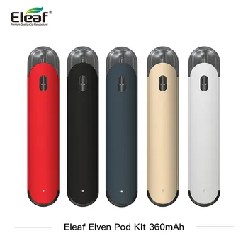 

Original Electronic Cigarettes Eleaf Elven Pod Kit 360mAh Built-in Battery 1.6ml Pod Capacity max wattage of 15W VS C601 minifit