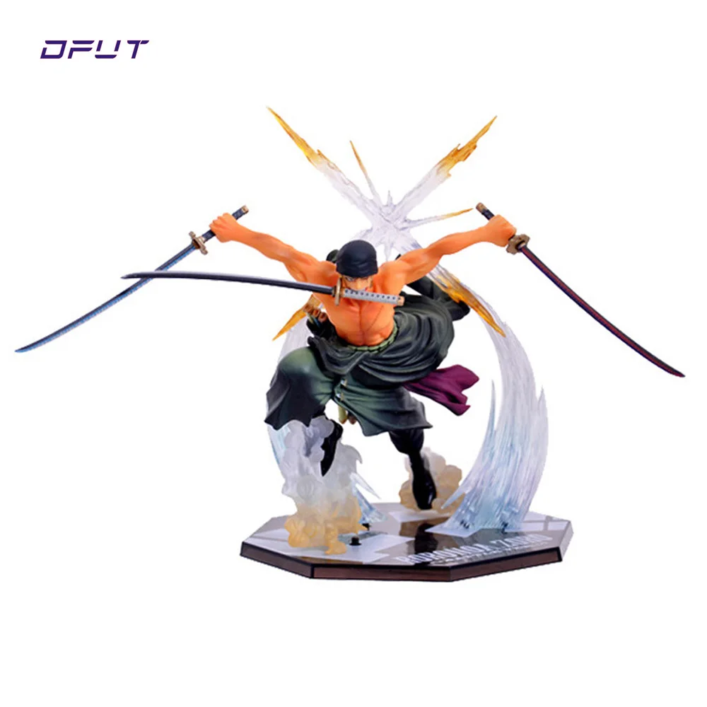 Anime ONE PIECE Collect Figurine Monkey D Luffy Zoro Sanji Battle Ver. pvc Model Figure Toys 21cm | Игрушки и хобби