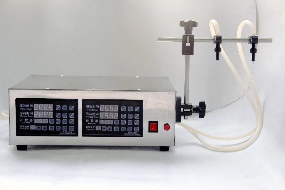 Двойные головки Цифровой наполнитель разливочная машина для парфюмерии Электрический Управление воды для жидкости, напитков электрическая машина с двумя головками