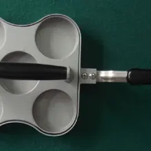 Высокого качества 5 Слот гамбургер пресс-антипригарным покрытие ручной мясо пресс 5 сетки burger пресс