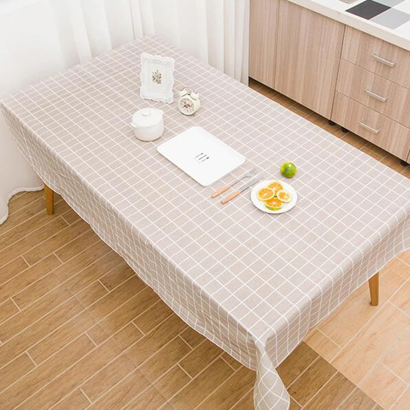 

Waterproof Tablecloth Wedding Party Dining Table Cloth For Events Outdoor Table Cover Square Checked Home Kitchen Decoration