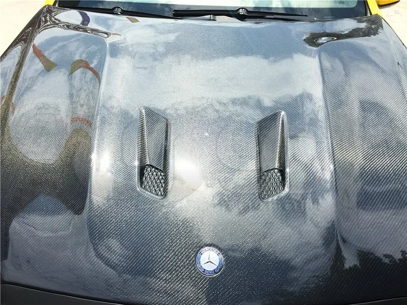 2013-2015 Mercedes Benz W212 Black Series Style Hood Bonnet CF (26)