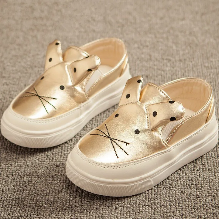 2016 Hot Sale Children Shoes Cute Cat Girls Shoes Casual Loafers for