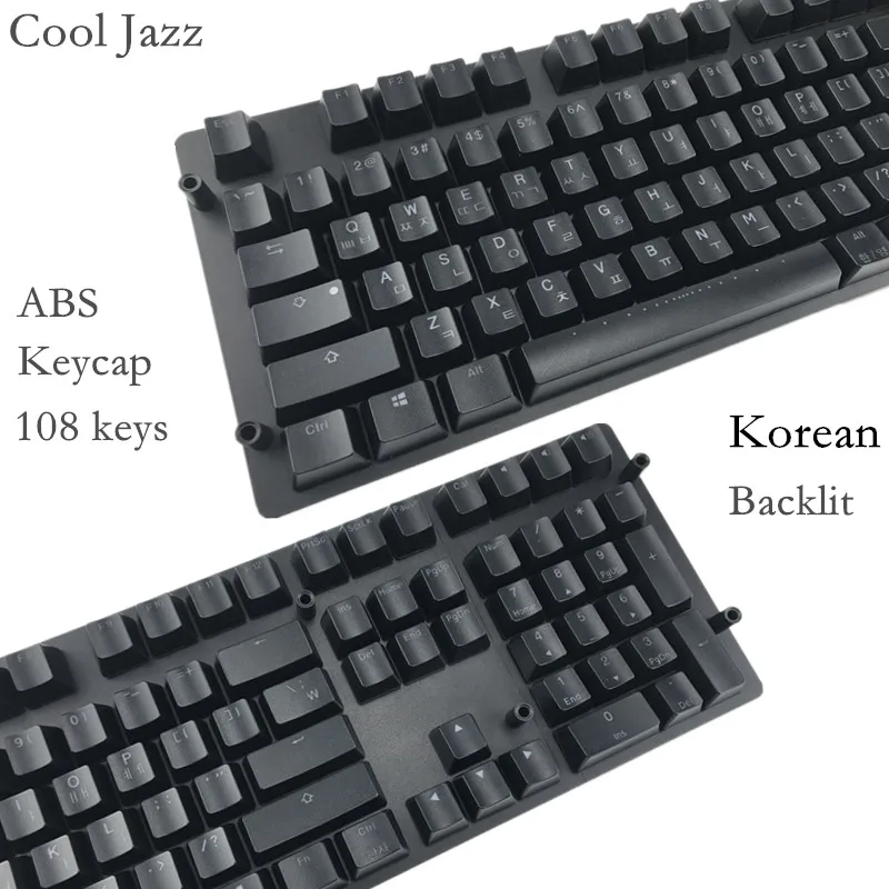 Корейские персонажи 108 клавиш ANSI макет ABS подсветка Keycap OEM профиль для Cherry MX переключатели Механическая игровая клавиатура