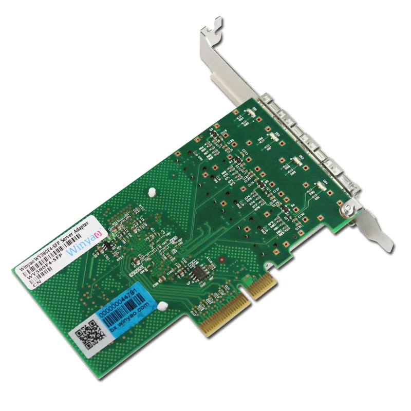 Quad Порты и разъёмы fiber Channel pci-e x4 карты Gigabit Ethernet сетевой адаптер nh82580eb