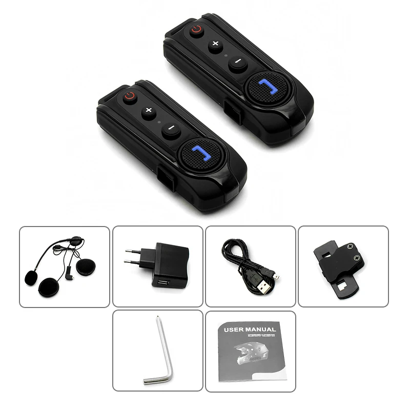 Buy 2pcs 1000m Interphone Bluetooth Motorcycle