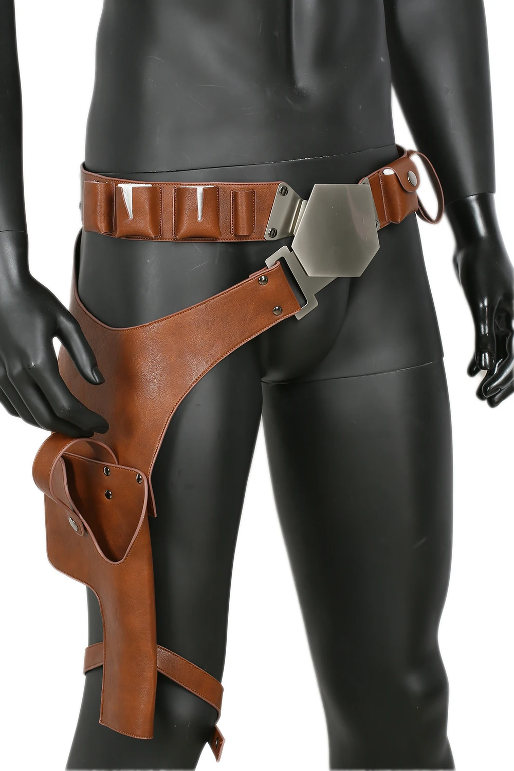 Updated vision Han Solo Belt with Gun Holster Movie Star Wars Cosplay