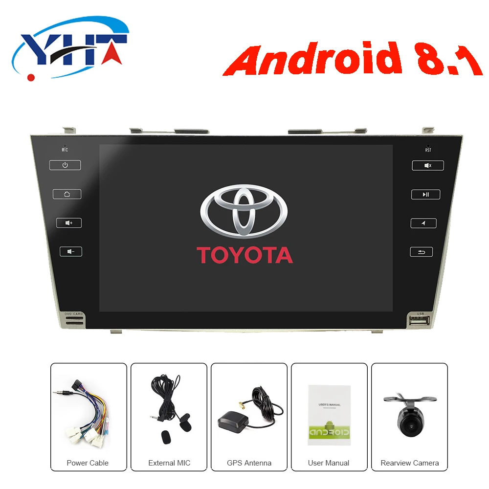 Flash Deal 2din 9" Quad Core 1+16G Android 8.1 Car Stereo Radio DVD Player with BT Wifi HD 1024*600 MirrorLink for Toyota Prado 2004-2009 0