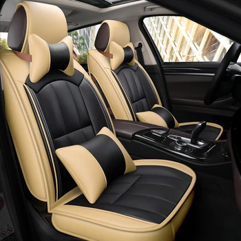 

Front+Rear Universal Car Seat Cover for Volkswagen C-TREK polo golf 4 5 6 7 passat b5 b6 b7 b8 Sagitar SPORTSVAN MAGOTAN PHIDEON