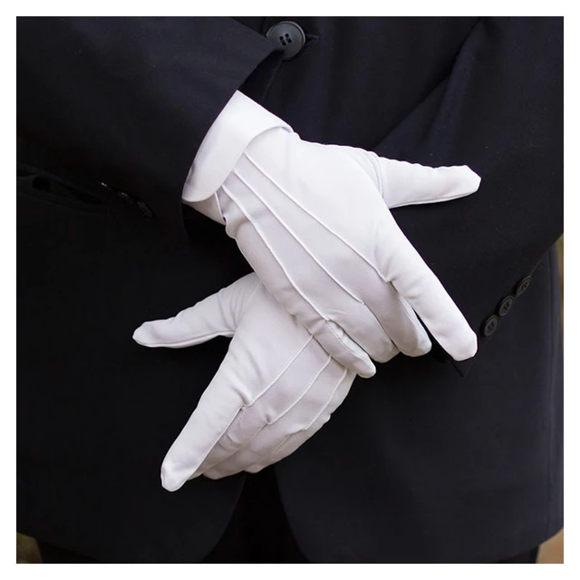 Nuovi guanti formali bianchi guanti tattici Tuxedo Honor Guard Parade guanti  invernali per ispezione da uomo di babbo natale 1 paio - AliExpress