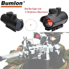 Bumlon страйкбол Red Dot прицел голографический 1x30 11 мм и 20 мм Вивер рейку 11 регулировка яркости для охоты RL5-0040