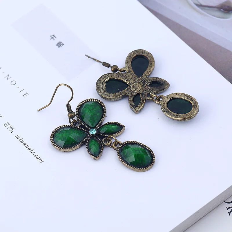 5 пар/упак. Европейский Богемия Смола бабочка Серьги|butterfly earrings|earrings earringresin earrings |
