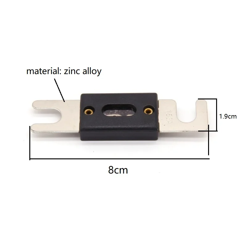 2 шт./лот Никель покрытием 80A 100A 150A 200A 250A 300A автомобильный аудио ANL держатель предохранителя