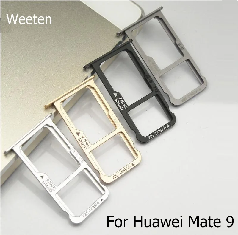 Подлинный лоток для SIM и SD карт Huawei Mate 9 MHA L09 L29 устройство чтения Sim адаптер Micro