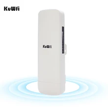 KuWFi CPE WDS водонепроницаемый 1000 мВт 300 Мбит/с беспроводной мост CPE точка-точка 3 км Расстояние открытый беспроводной точка доступа CPE маршрутизатор