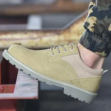 Безопасная обувь со стальным носком; летние ботинки для мужчин; Рабочая обувь; воздухопроницаемые кроссовки для мужчин; размер обуви; износостойкая обувь; DXZ037