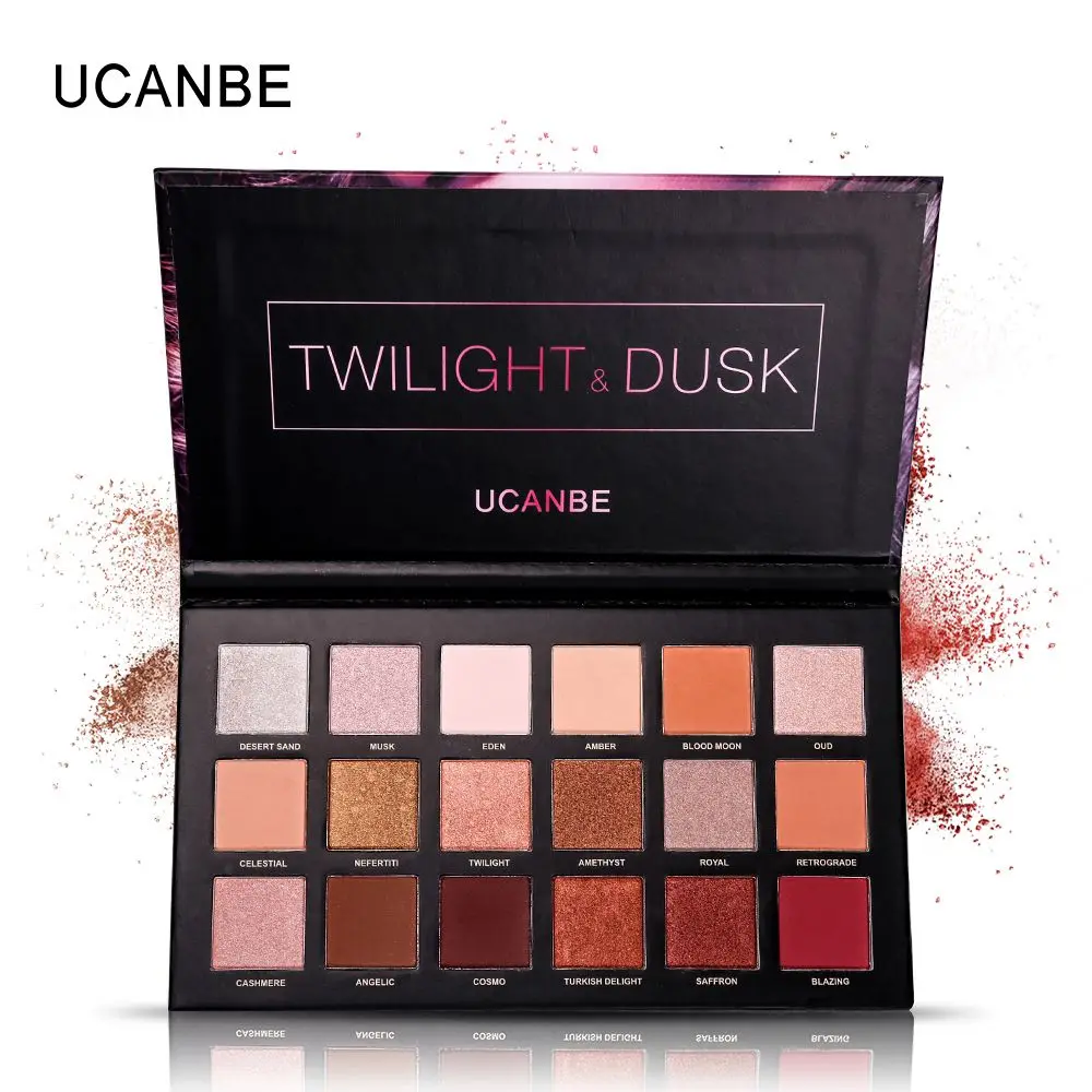

18 Color Nude Fantasy Eyeshadow Palette Matte Shining Eyeshadows Bath Shimmer Eye Palette Pigment Paleta De Sombra Profissional