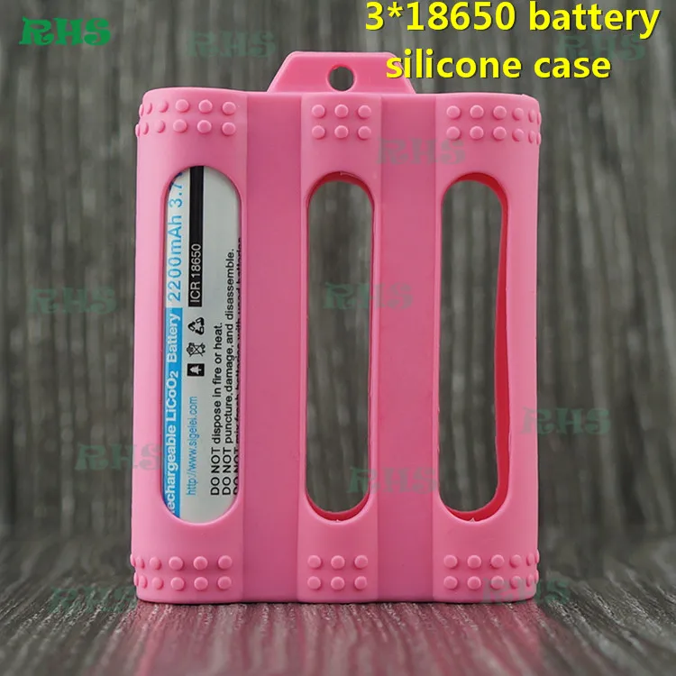 50pcs High quality 18650 rubber holder 18650 silicone battery case