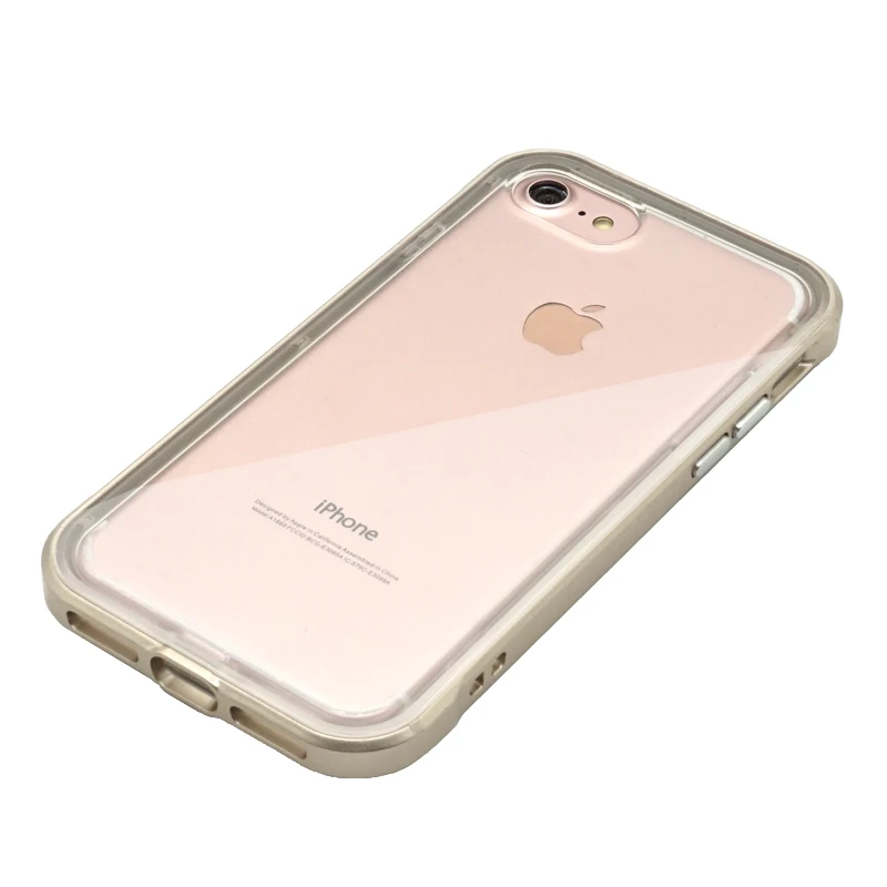 Portefeuille For iPhone 7 plus Case Shockproof PC TPU Protective Shock Proof Luxury Gold Cover For Phone 7plus Coque Accessories (95)