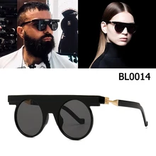 JackJad Мода будущее концепция BL0014 Стиль Солнцезащитные очки современные винтажные плоские круглые брендовые дизайнерские солнцезащитные очки Oculos De Sol