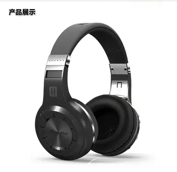 

100% Orignal Bluedio H+ Bluetooth Stereo Wireless headphones Mic Micro-SD port FM Radio BT5.0 Over-ear headphones free shipping