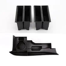 La puerta del coche centro de la consola multifunción caja de almacenamiento del teléfono bandeja para Land Rover Discovery 4 LR4 2010-2016 LHD y RHD Accesorios