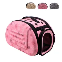 Модная уличная сумка для домашних животных, складная сумка для домашних животных, рюкзак для маленьких собак и кошек(розовый, желтый, серый