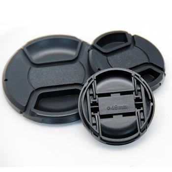 

40.5 49 52 55 58 62 67 72 77 Mm Center Snap-on Front Lens Cap Hood Cover For Nikon Camera Lens With Strap