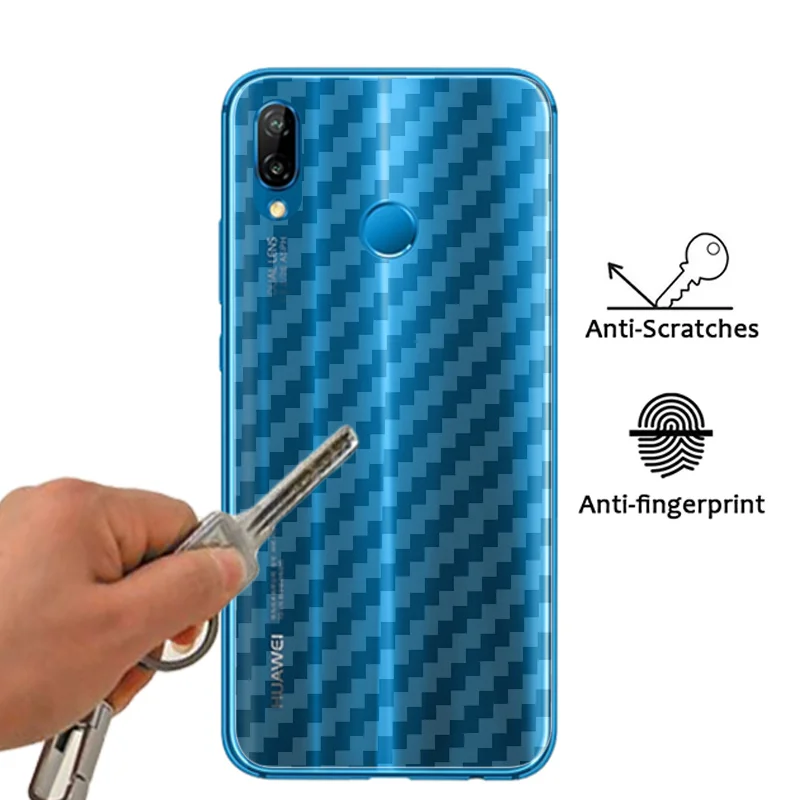 Защитная 3d пленка из углеродного волокна для задней панели экрана Huawei P20 Pro P10 Plus P9