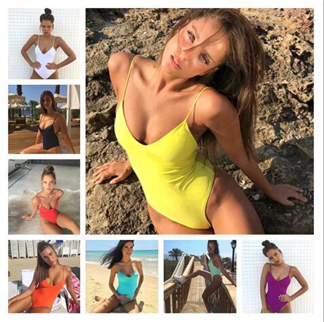 

Sexy Female Bandage Monokini Maillot De Bain Femme 2017 Women's Swimming Suit Swimwear Bodysuit Sport Suit