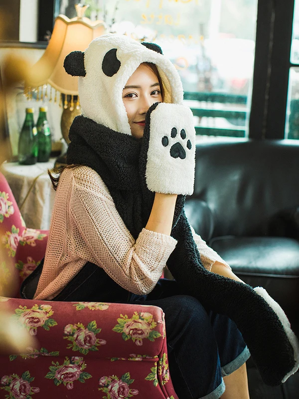 Skup ZDFURS * jesienno zimowa czapka damska jednoczęściowa czapka ciepła gruby wyściełany czapka jeździecka czapka śliczna czapka studencka