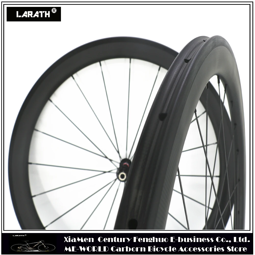 Sale 60mm carboon wheels clincher tubular carbon wheelset basalt or carbon fibre braking for 700C bicycle road racing wheels 3