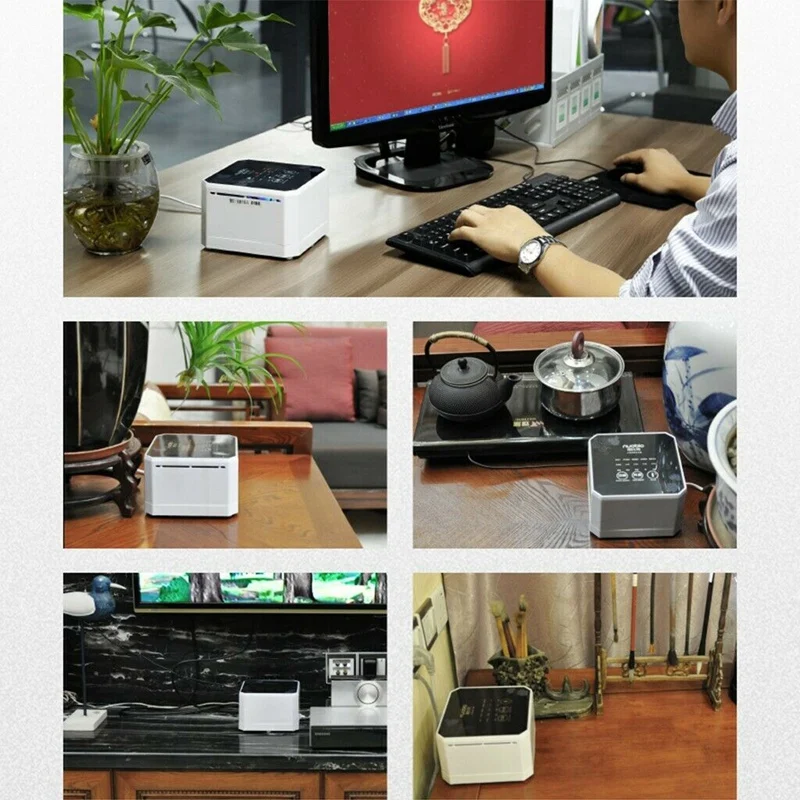 Nobico Домашний Мини Desktop 3 в 1 Композитный фильтр Воздухоочистители спальня Silent очиститель воздуха озоновый ионизатор ЕС Plug