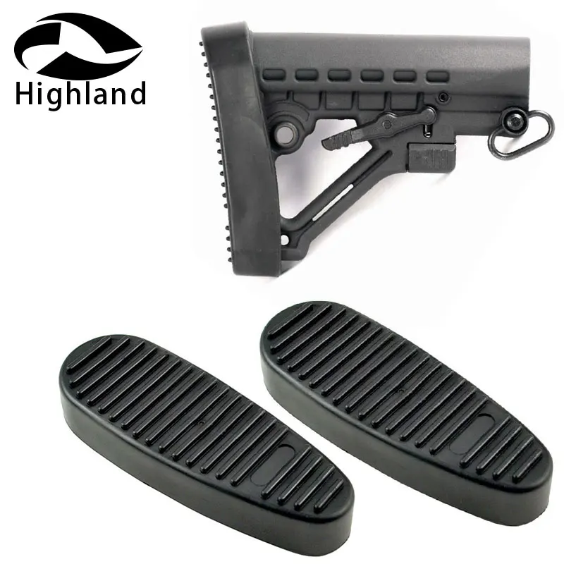 

Hunting AR15/M4 Rifle Recoil Buttpad Anti-slip Stock Buttpad for 5.56 Buttstock 6 Position Butt Stock Recoil