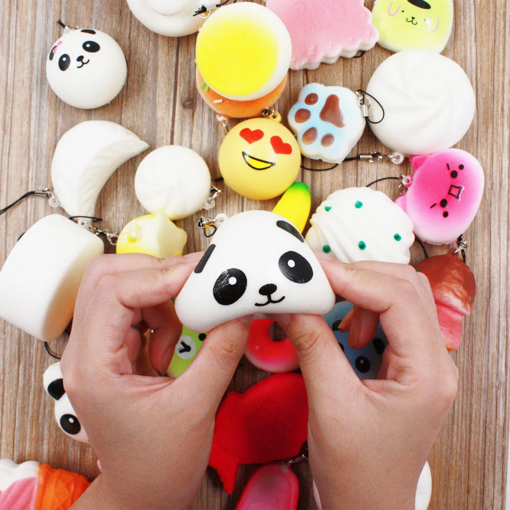 40/30/20/10 шт DIY милый Мини Kawaii Сжимаемый Джамбо панда медленно растет мягкий мини
