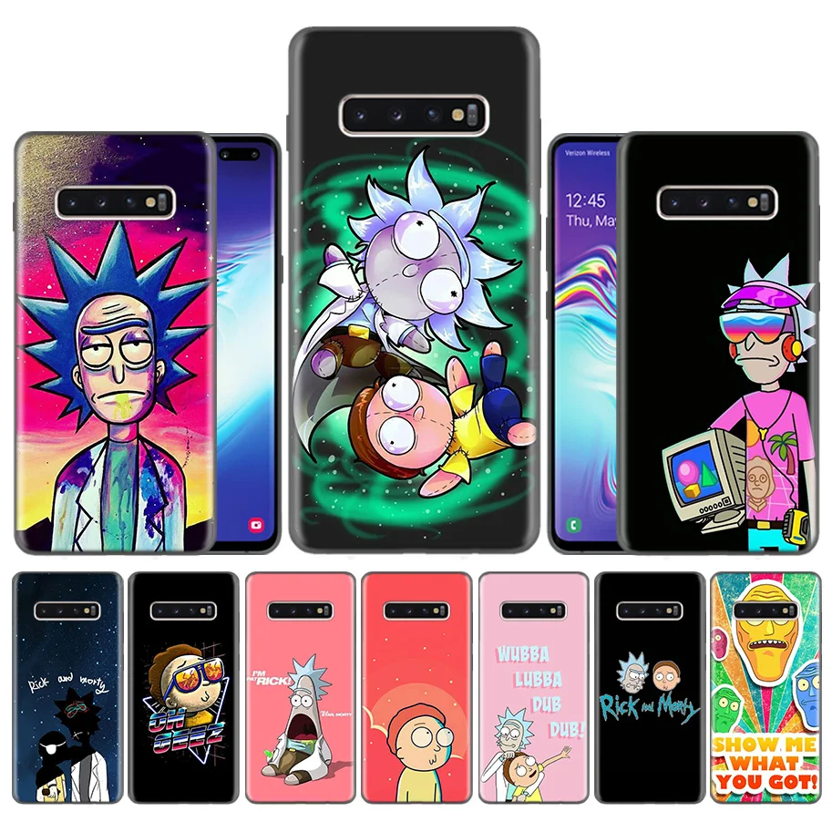 

Case Coque for Samsung Galaxy S10 S9 S8 Plus 5G A30 A50 A70 A40 A20 A10 Note 8 9 10 Cover Bags Falls Rick and Morty
