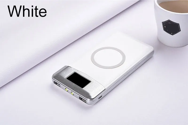 20000mAh Portable External Battery Power Bank Qi Wireless Charger PowerBank For iPhone X 8 Plus Samsung S10 S9 S8 Poverbank